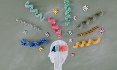 Creative illustration highlighting ADHD awareness with colorful brain imagery.